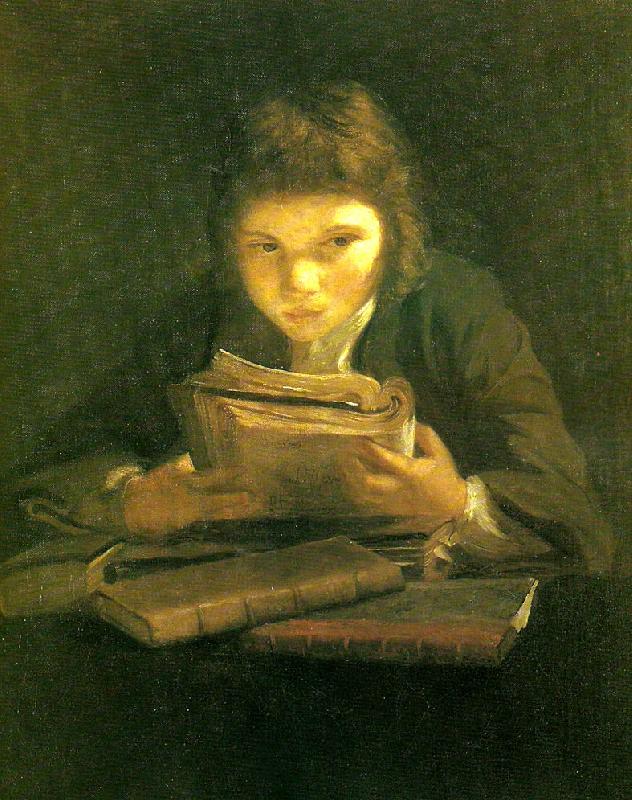 Sir Joshua Reynolds boy reading china oil painting image